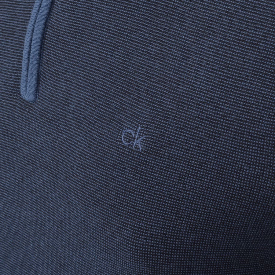 Alternative Image for ProductCalvin Klein Half Zip Sweatshirt Blue3
